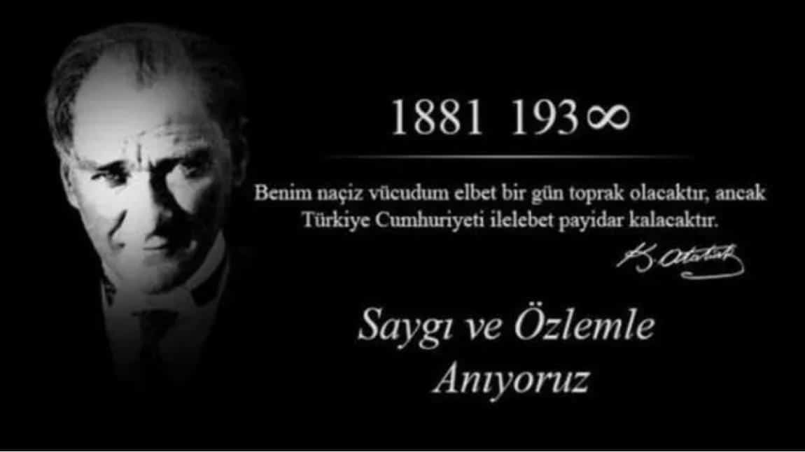 10 Kasım Mustafa Kemal Atatürk´ü Anma Töreni